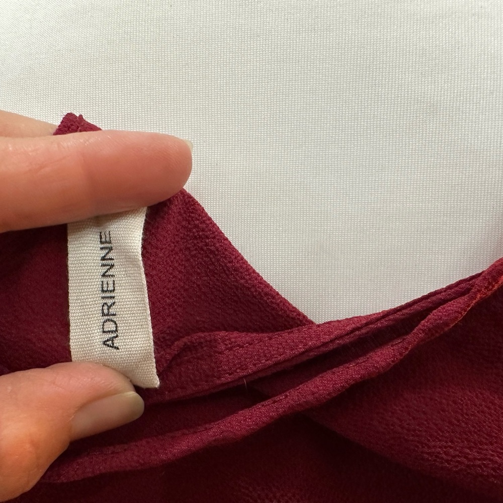 Adrienne Top Size: Small Color:Maroon - Picture 4 of 10